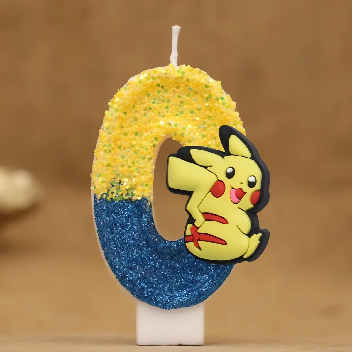Pikachu birthday candle with number – 0