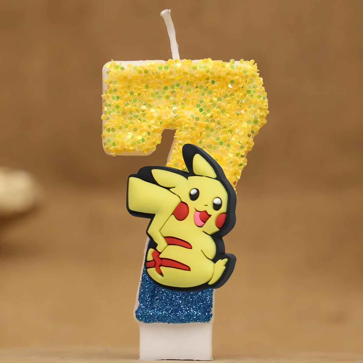 Pikachu birthday candle with number – 7