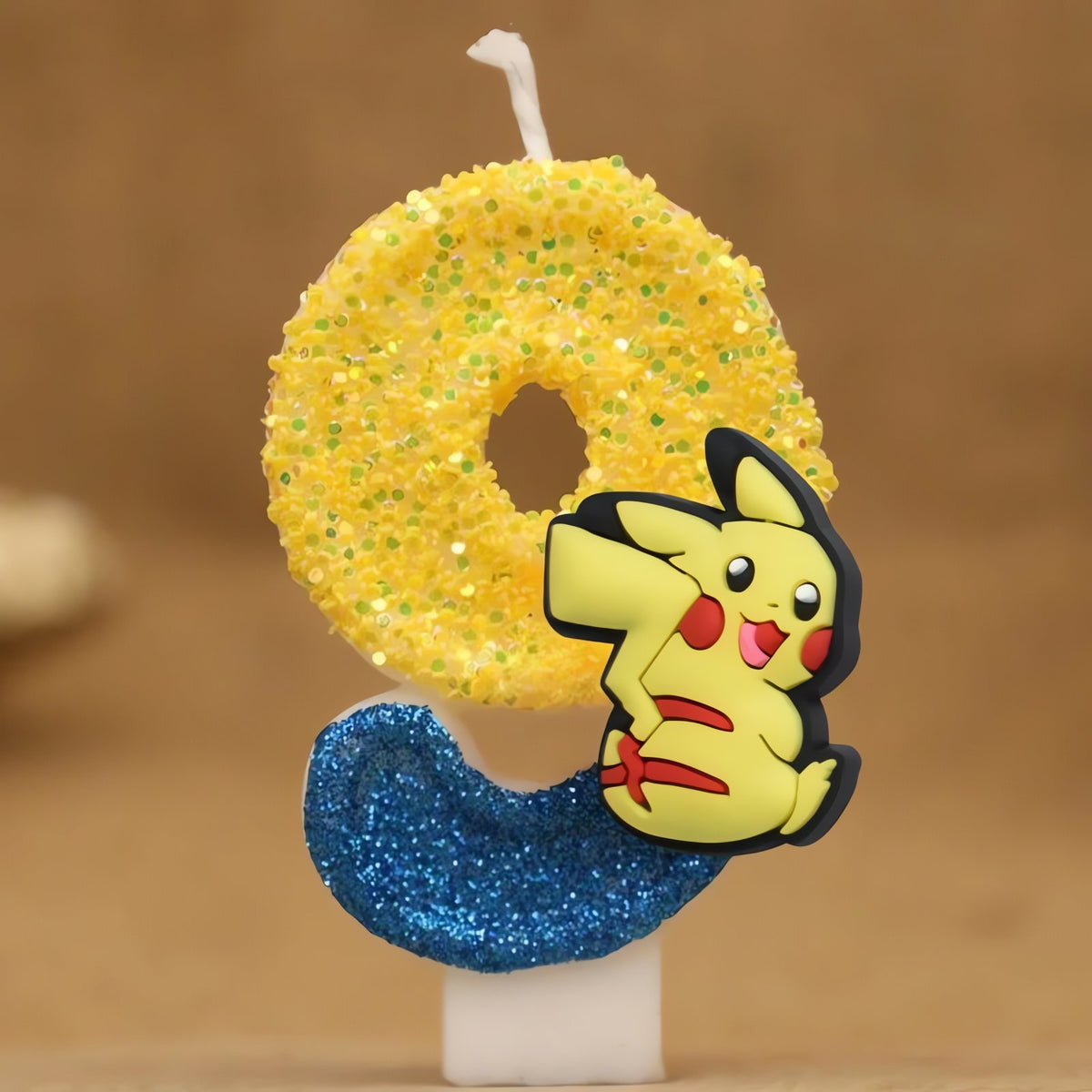 Pikachu birthday candle with number – 9