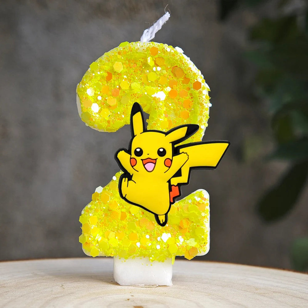 Yellow Pikachu birthday number candle – Pikachu 2
