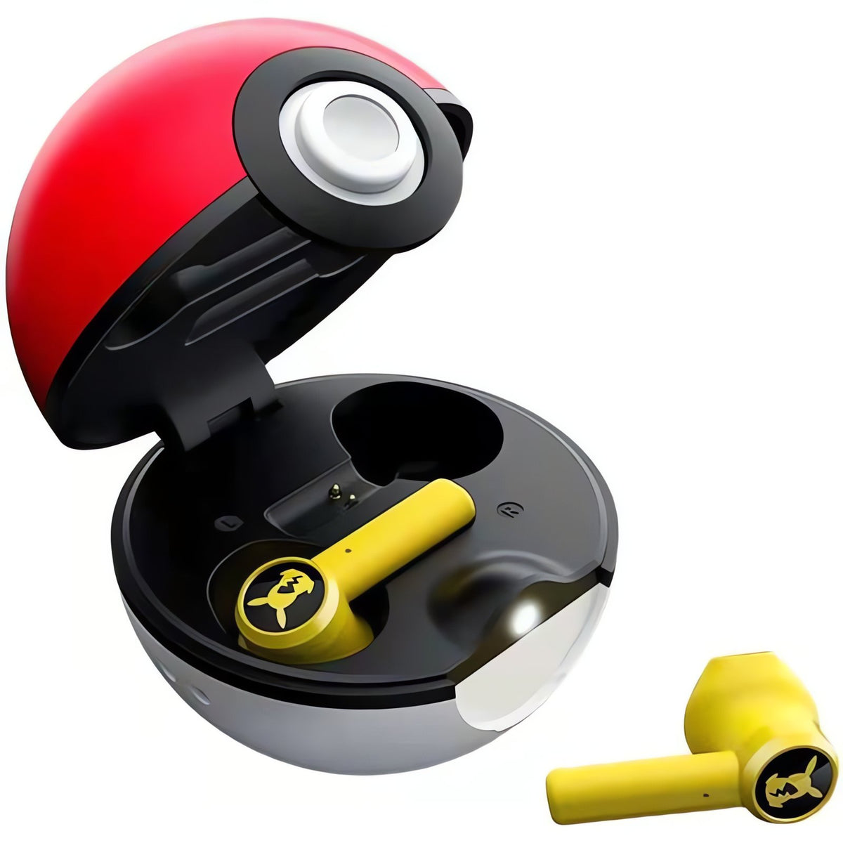 Yellow Pikachu earbuds with Poké Ball case – photo 2