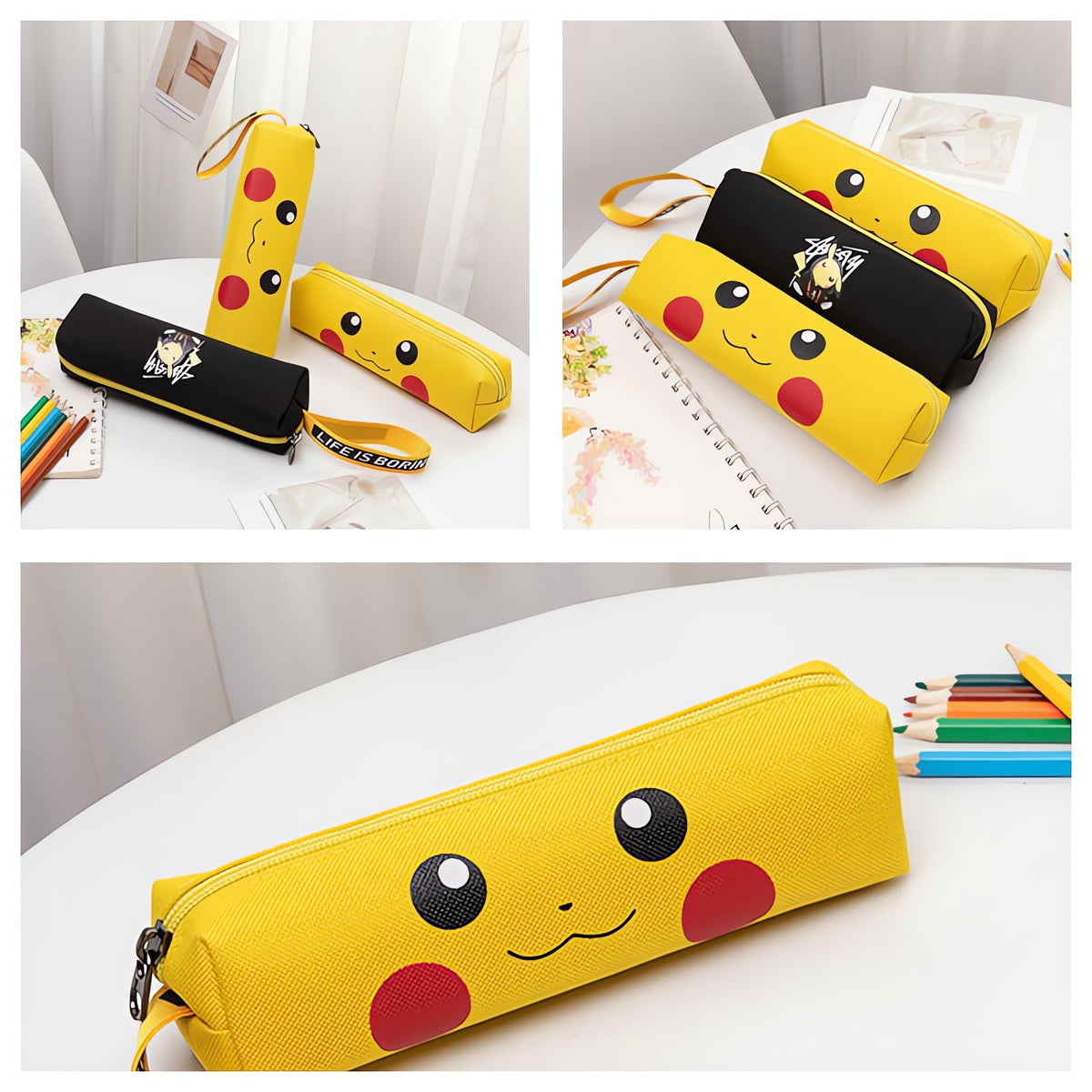 Pikachu canvas pencil case