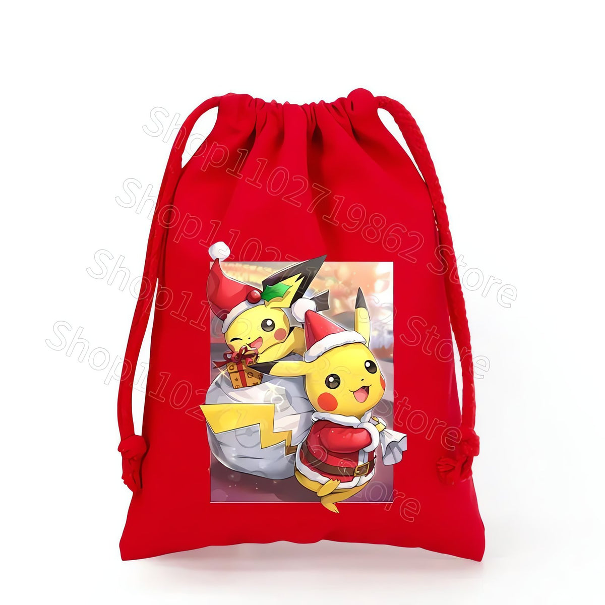 Pikachu Christmas drawstring gift bag – CWJL2306