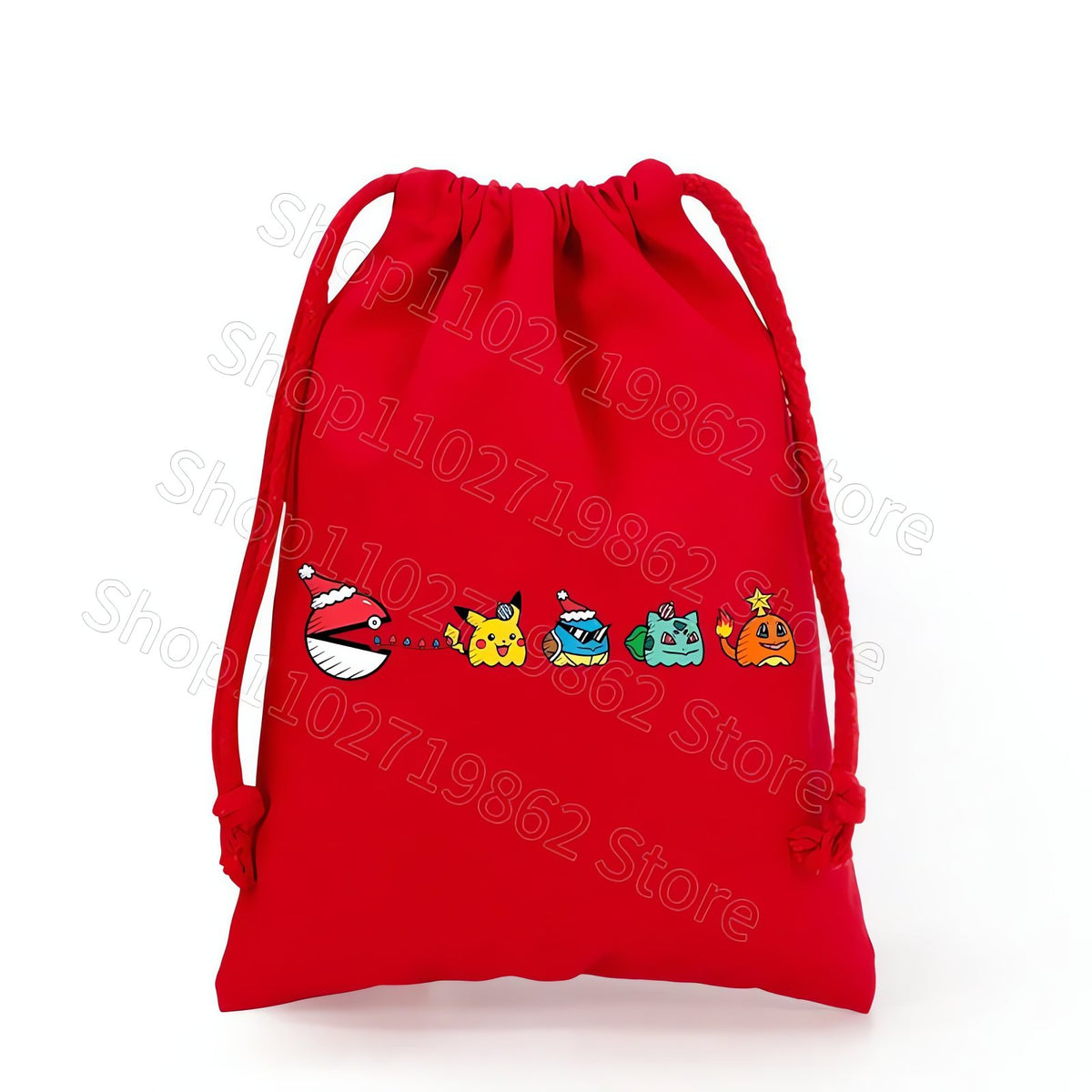 Pikachu Christmas drawstring gift bag – CWJL3000