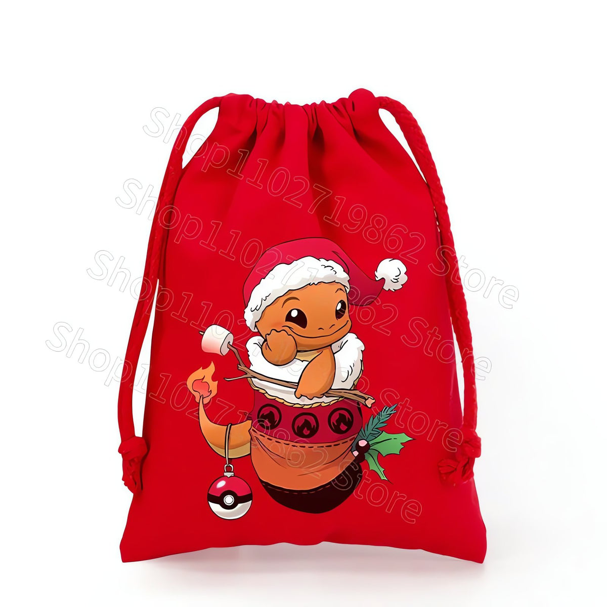 Pikachu Christmas drawstring gift bag – CWJL3001