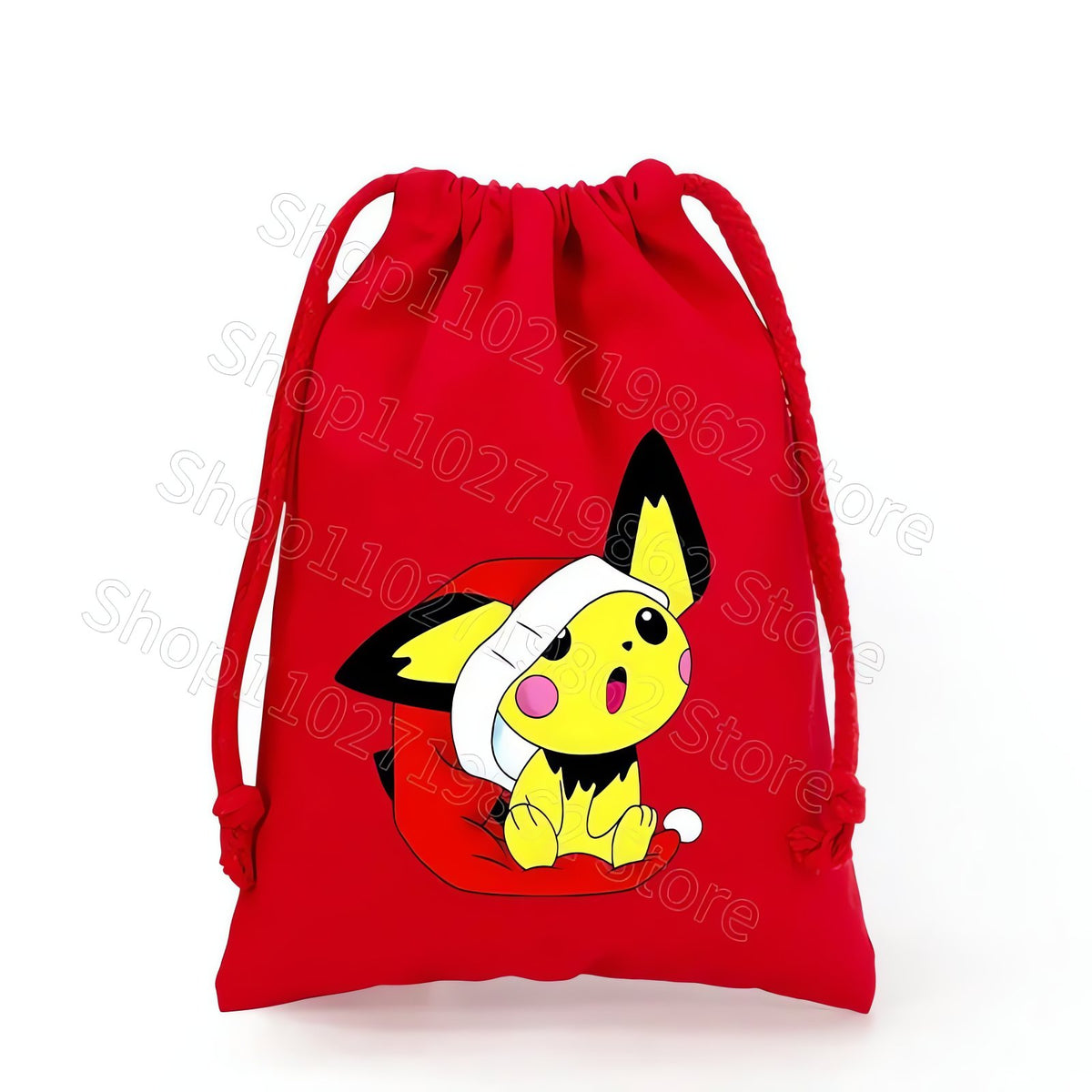 Pikachu Christmas drawstring gift bag – CWJL3002