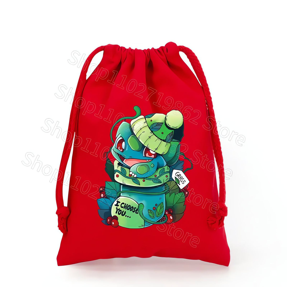 Pikachu Christmas drawstring gift bag – CWJL3010