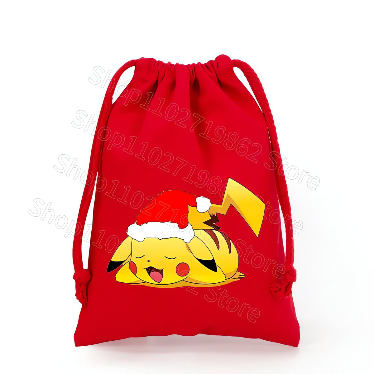 Pikachu Christmas drawstring gift bag – CWJL3012