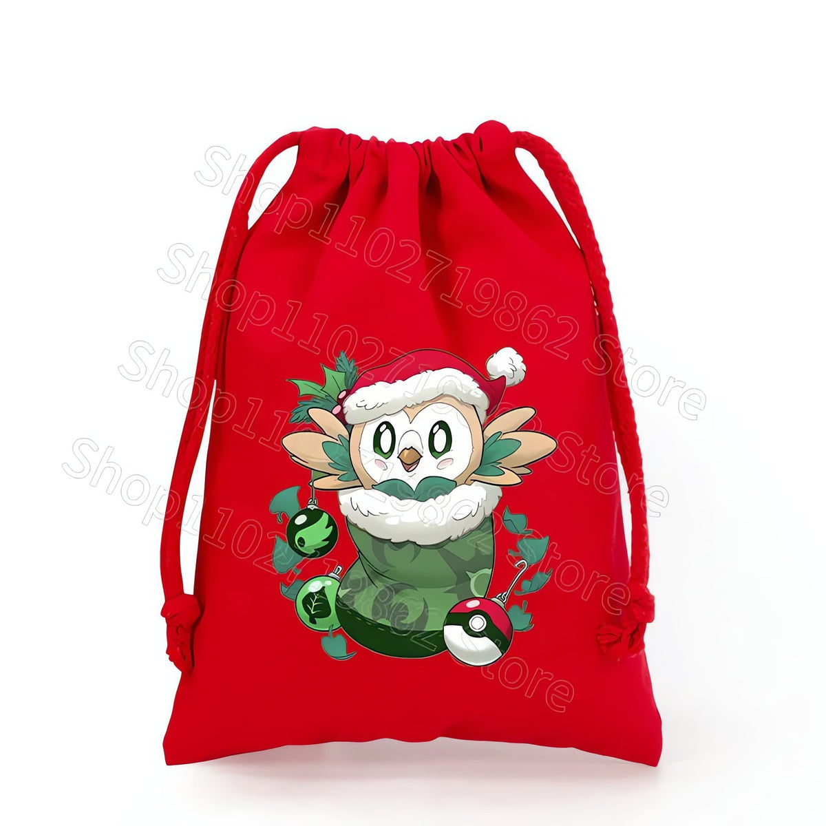 Pikachu Christmas drawstring gift bag – CWJL3015
