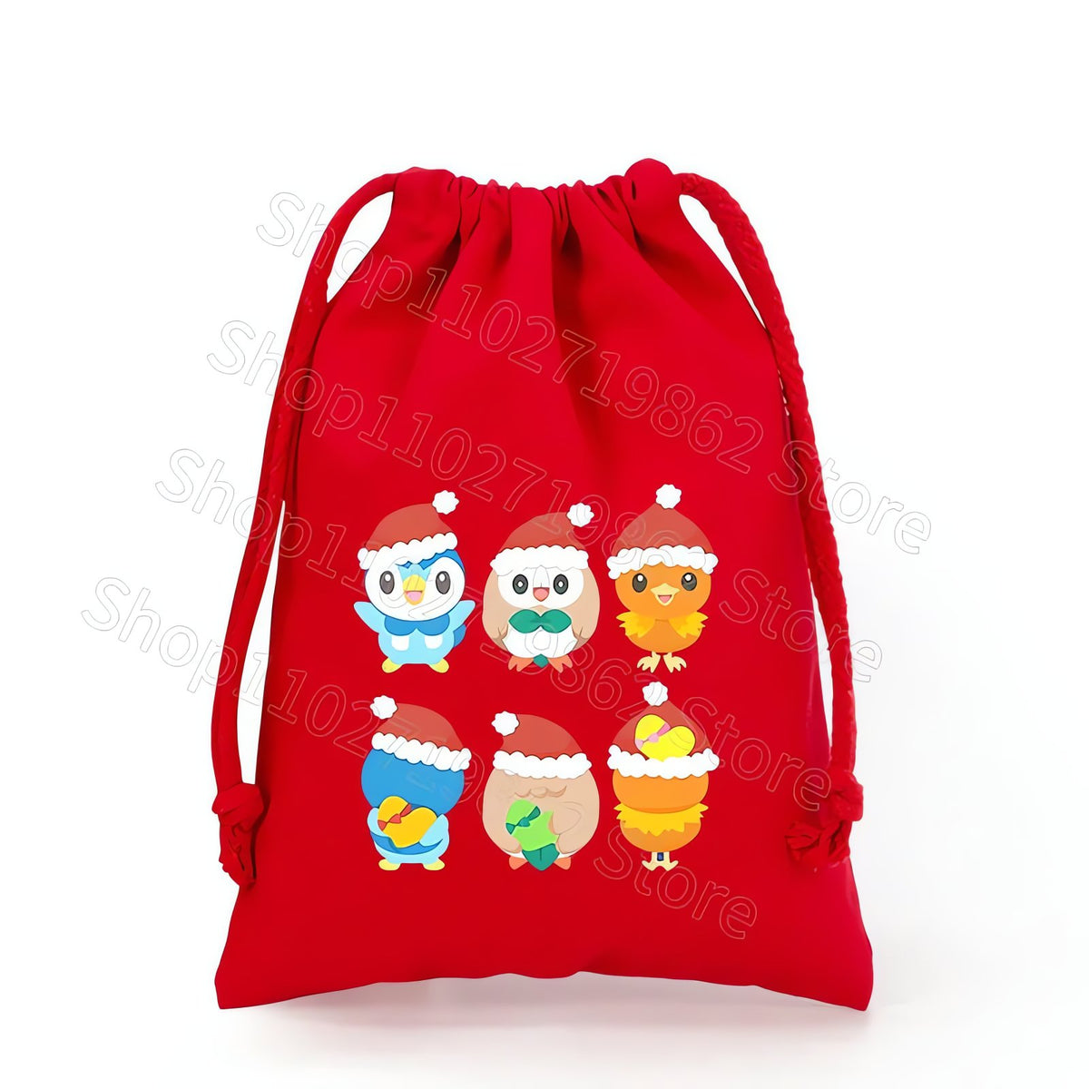 Pikachu Christmas drawstring gift bag – CWJL3032