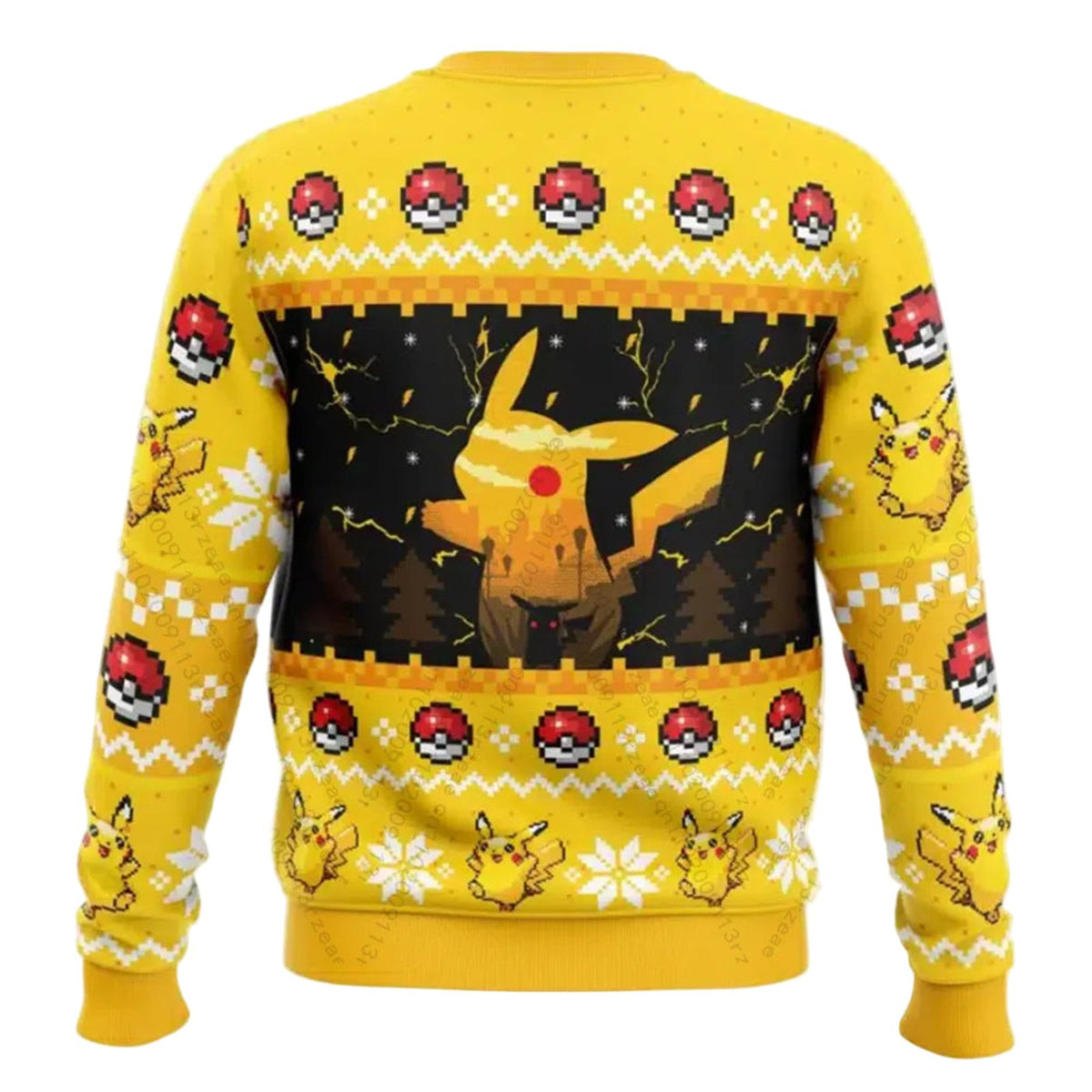 Pikachu knit-look Christmas jumper – photo 2