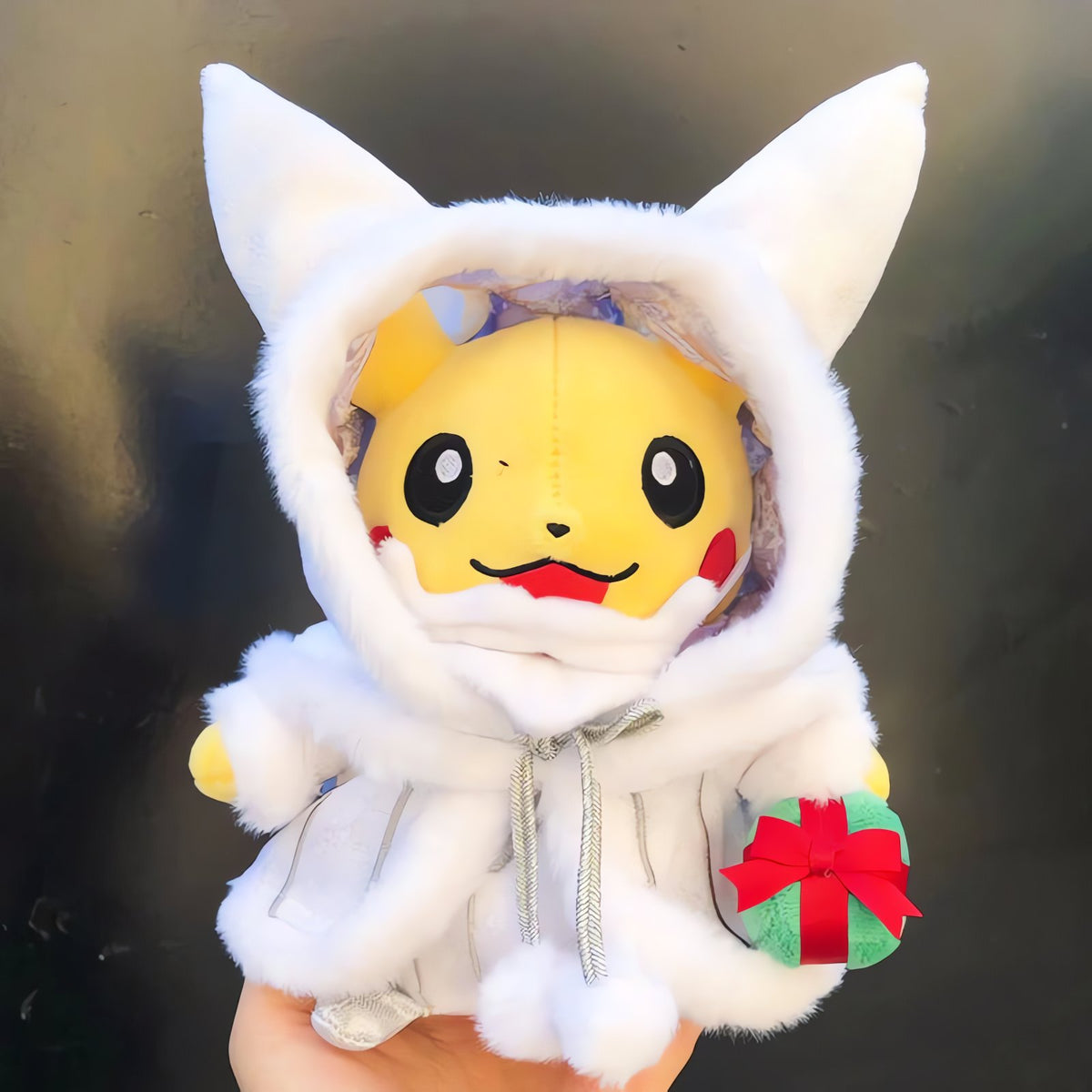 Pikachu Christmas plush toy in festive outfit – photo 5