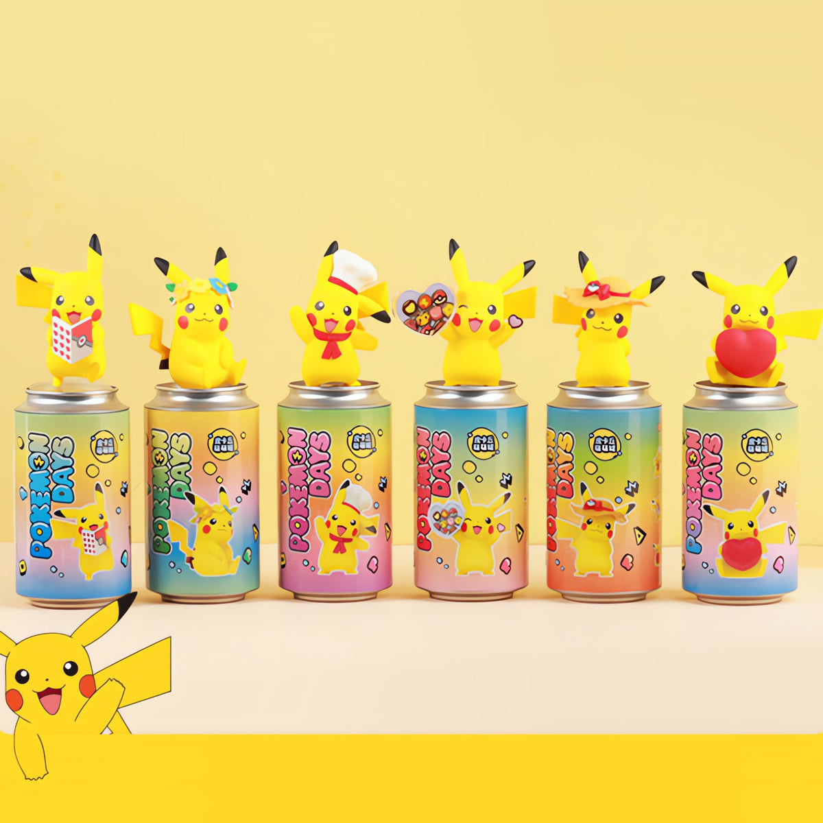 Pikachu collectable figure with decorated tin – photo 3