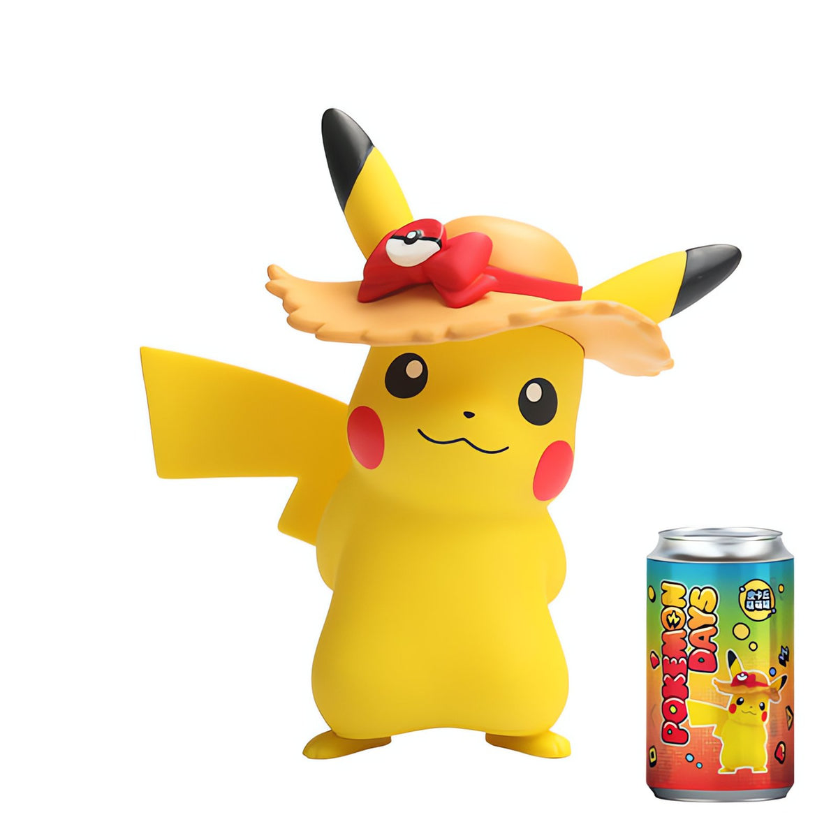 Pikachu collectable figure with decorated tin – Holiday Pikachu