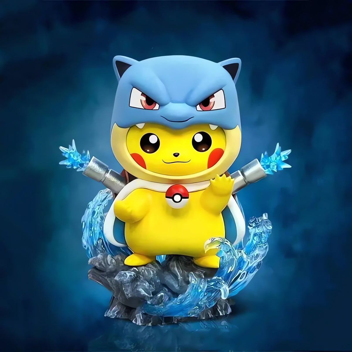 Pikachu cosplay figures in Pokémon costumes – Blastoise