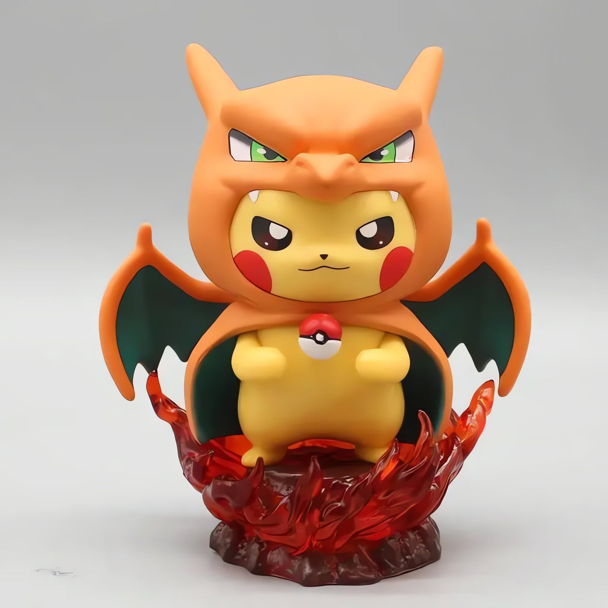 Pikachu cosplay figures in Pokémon costumes – Charizard