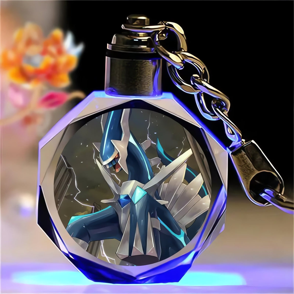 Pikachu crystal keyring – Dialga