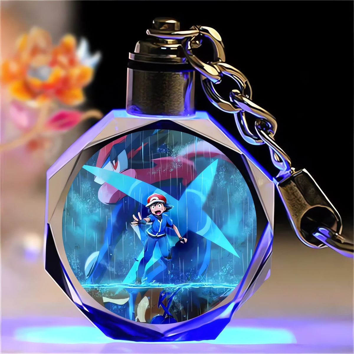 Pikachu crystal keyring – E