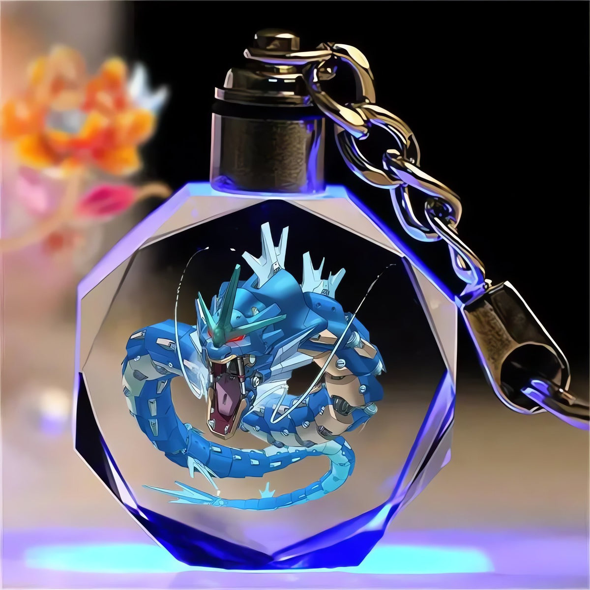 Pikachu crystal keyring – Gyarados