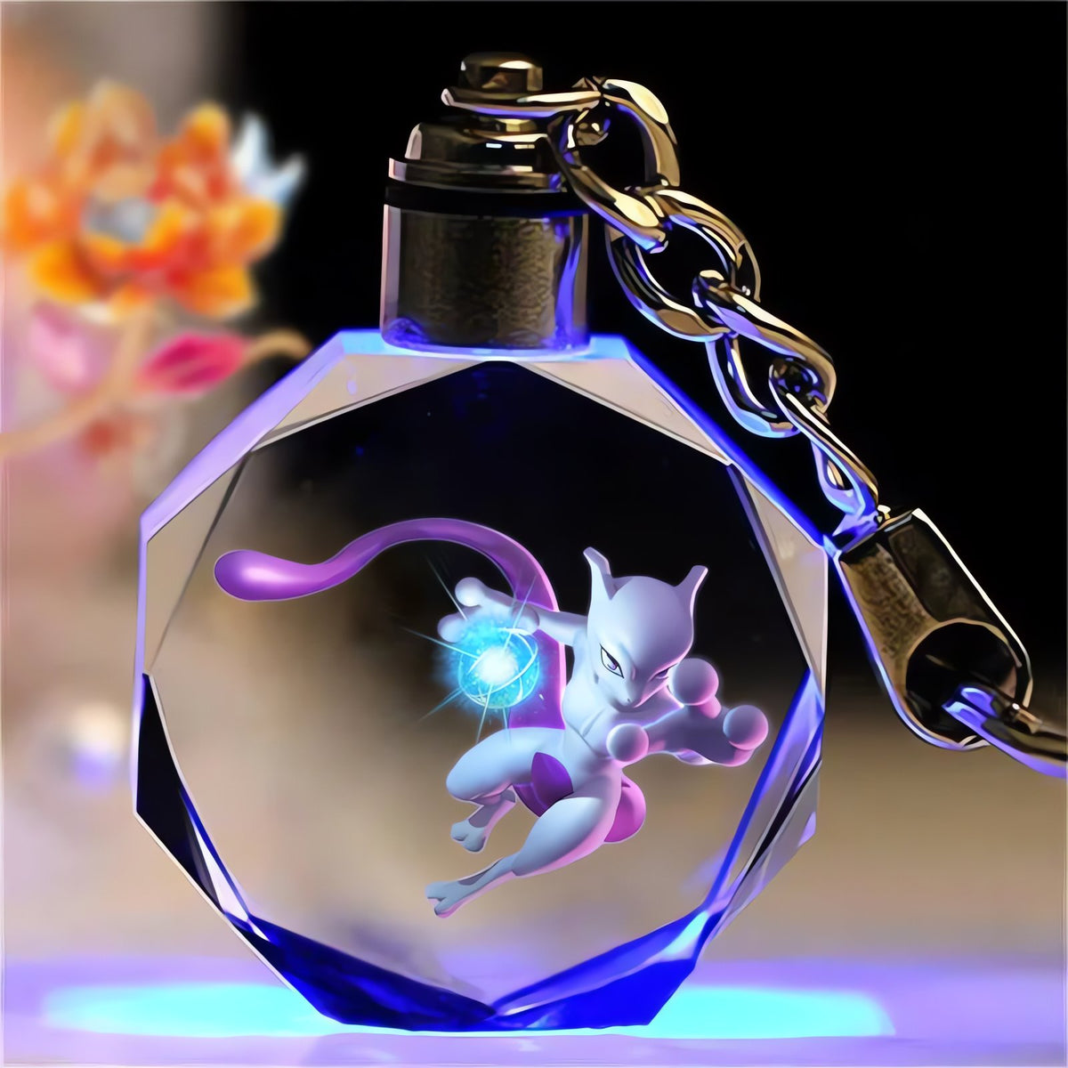 Pikachu crystal keyring – Mew