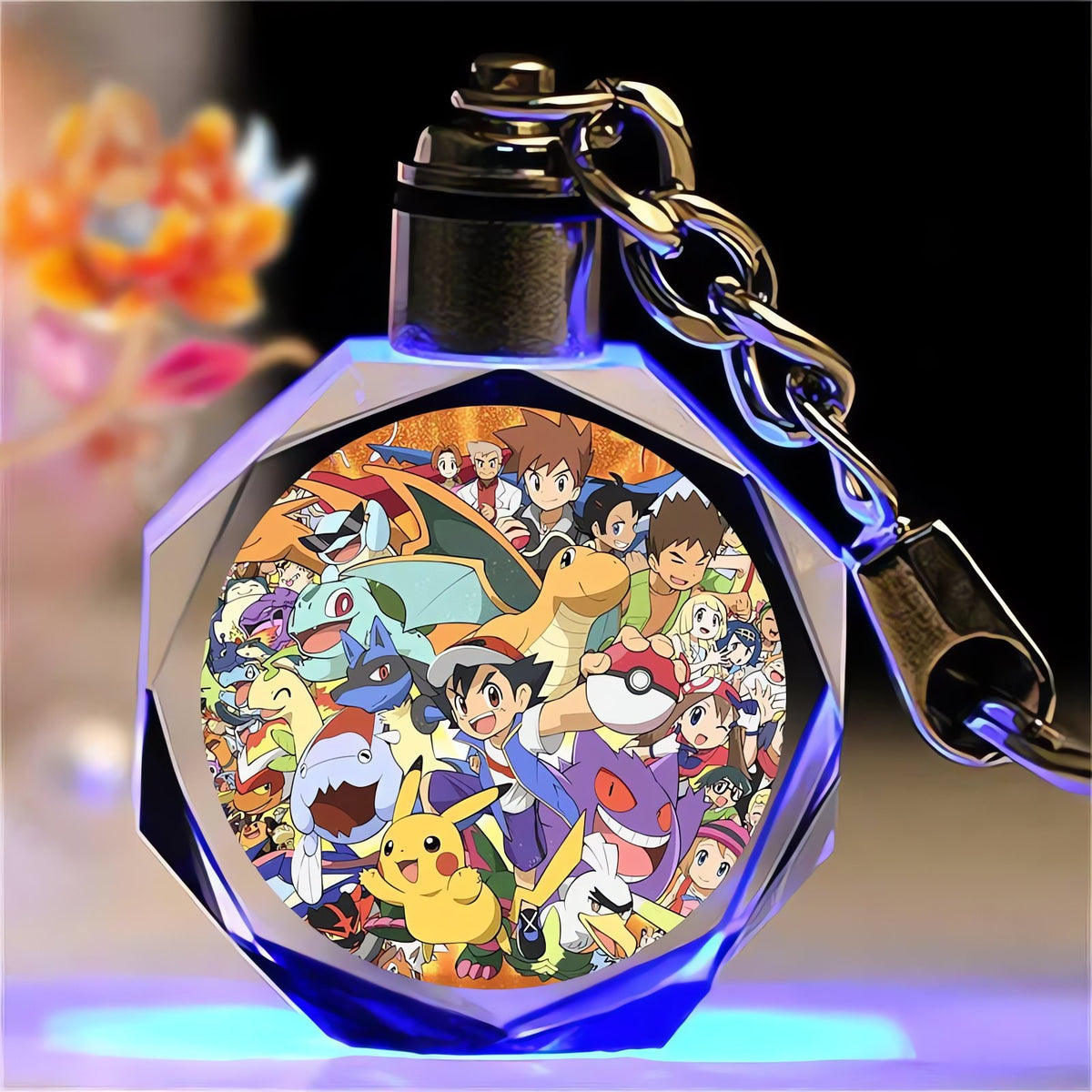 Pikachu crystal keyring – Pokémon Collection