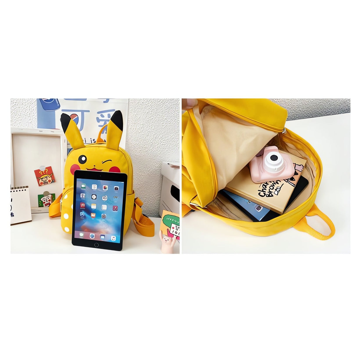 Pikachu backpack with dot design – photo 9