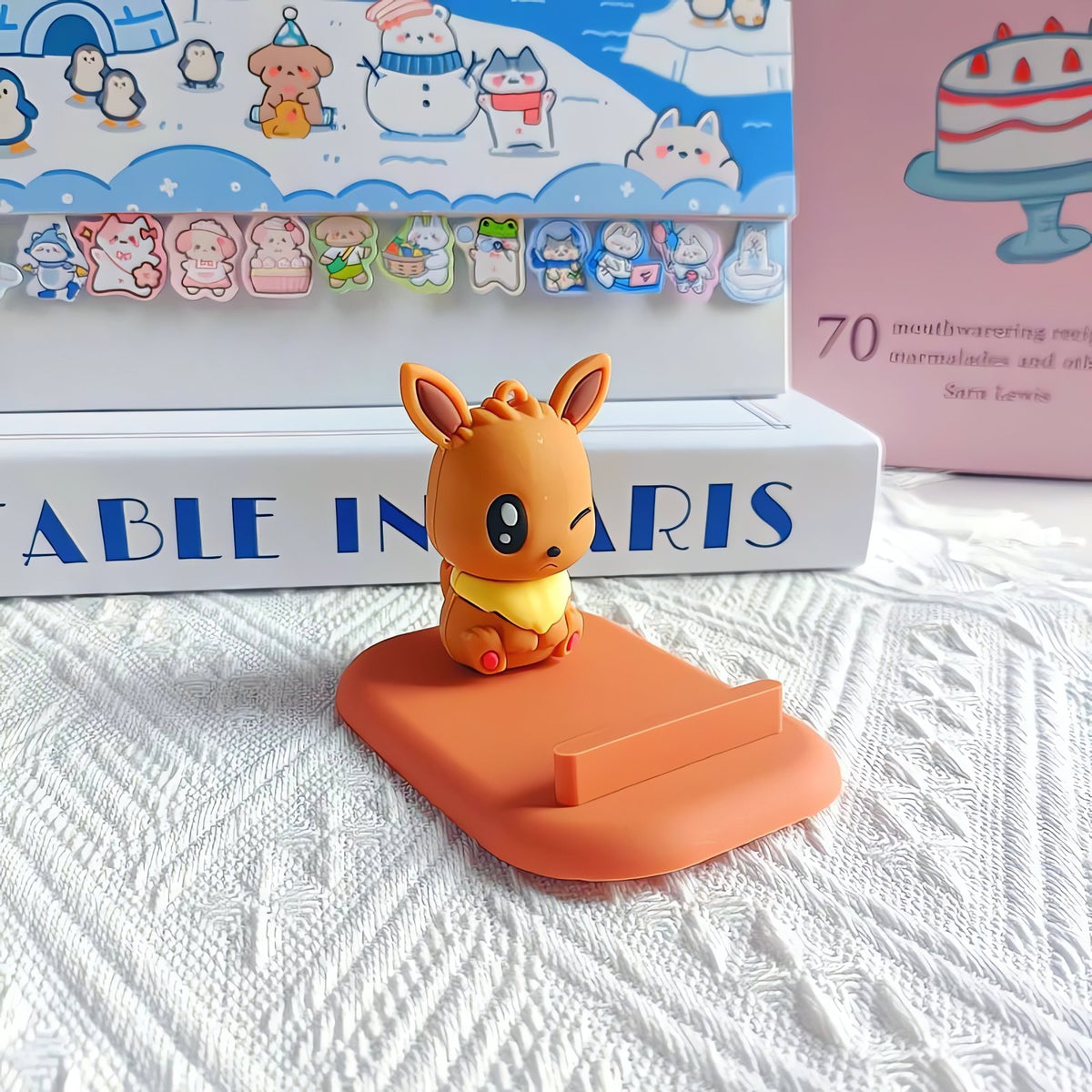 Pikachu and Eevee evolutions Pokémon phone stand – Eevee