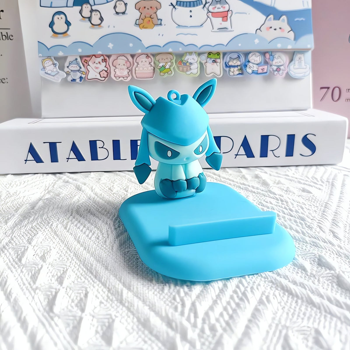 Pikachu and Eevee evolutions Pokémon phone stand – Glaceon