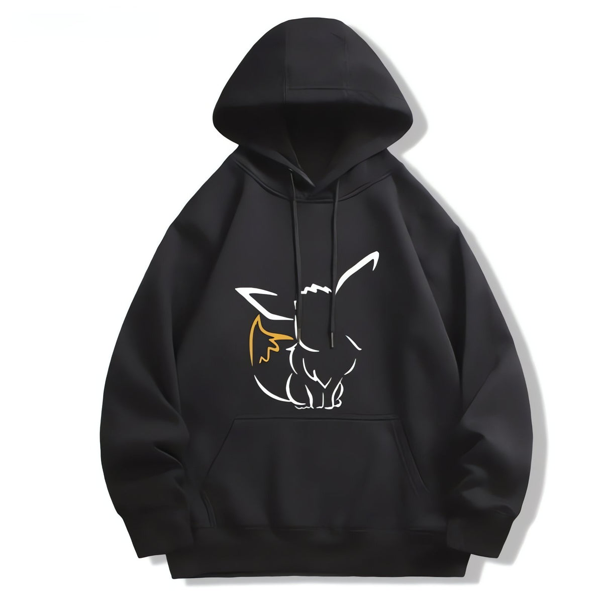 Pikachu and Eevee hoodies – Black Eevee