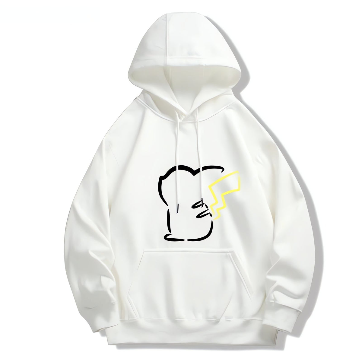 Pikachu and Eevee hoodies – White Pikachu