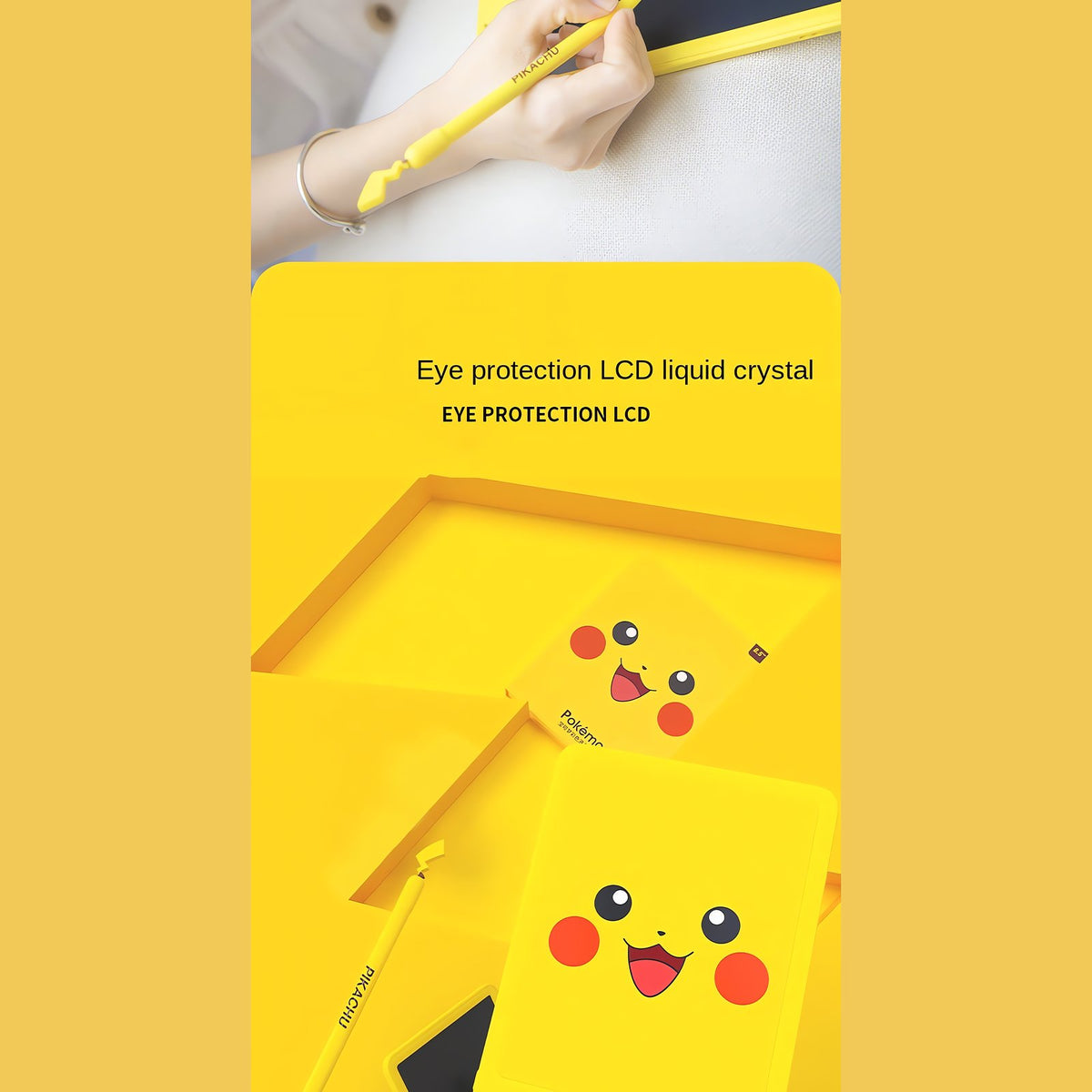 Pikachu electronic drawing tablet with tracing templates – photo 4
