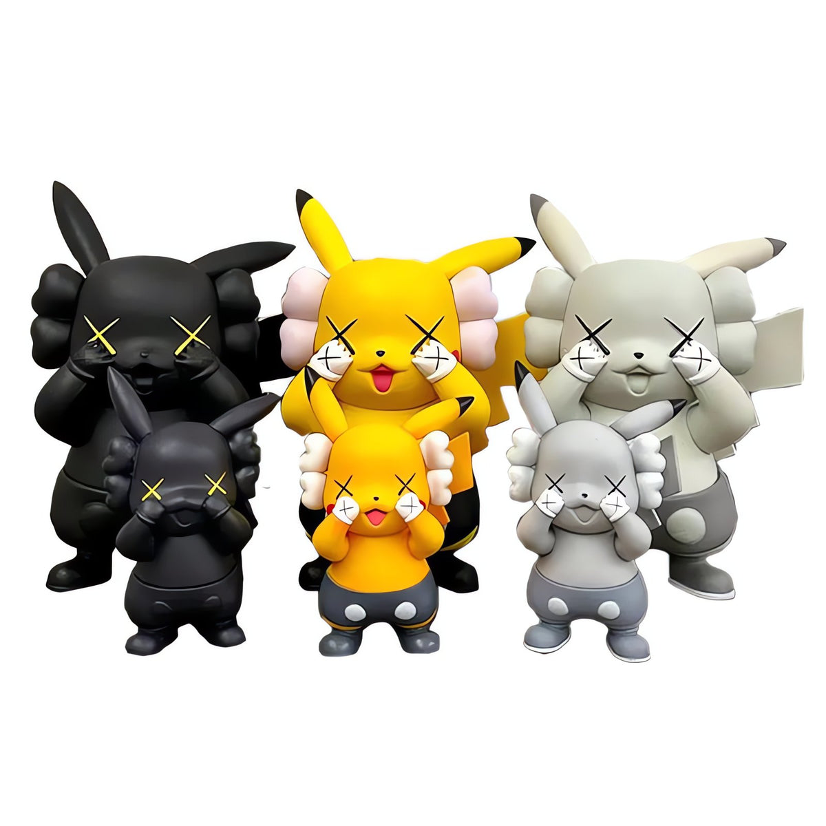 Pikachu figure with gloves and shoes