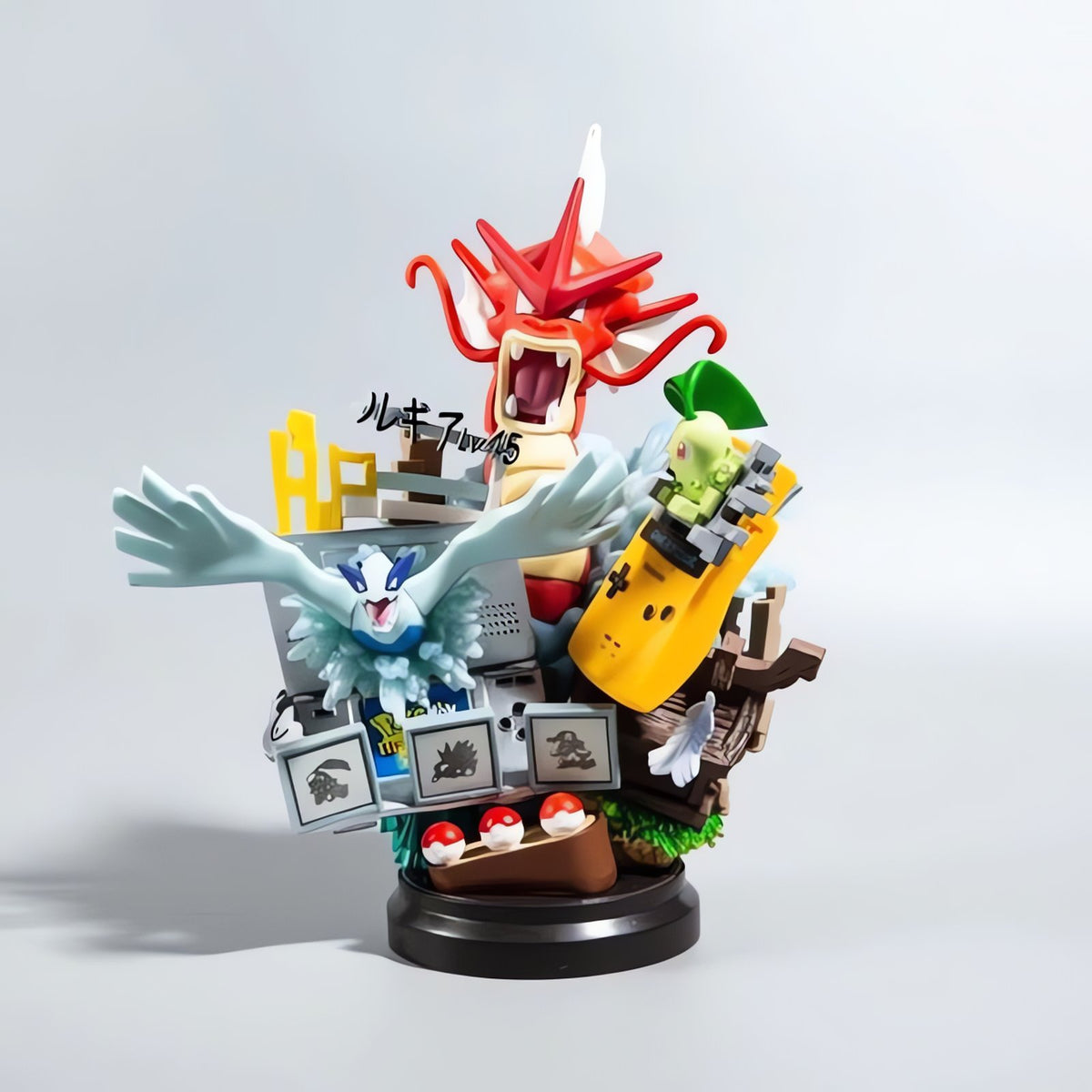 Large Pokémon figures of Pikachu, Gyarados and Charizard – Design 2