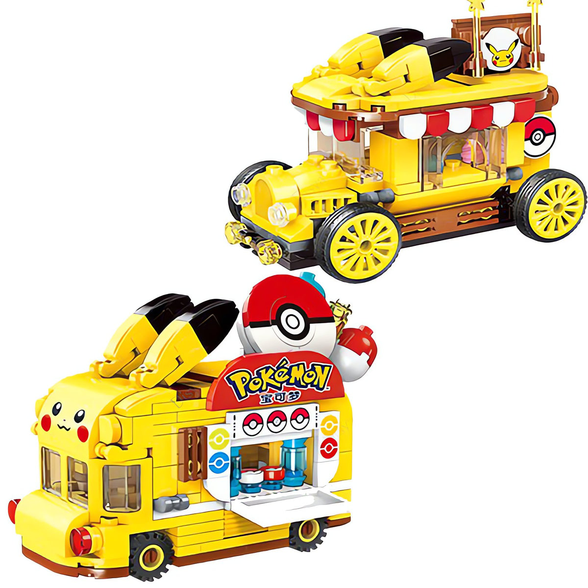 Pikachu ice cream van building set