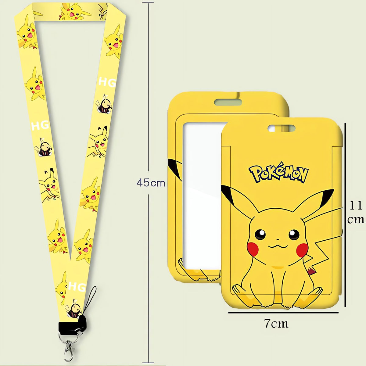 Pikachu ID badge with lanyard – photo 3