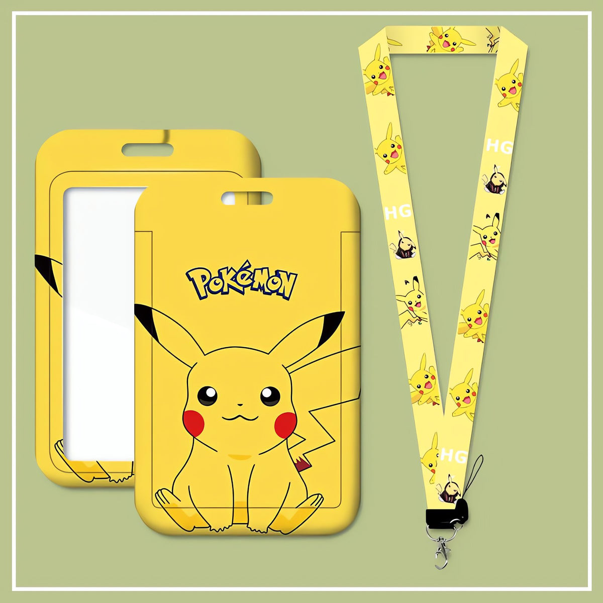 Pikachu ID badge with lanyard – 4