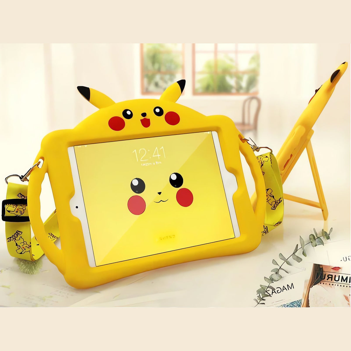 Pikachu iPad case – Case with Lanyard Strap