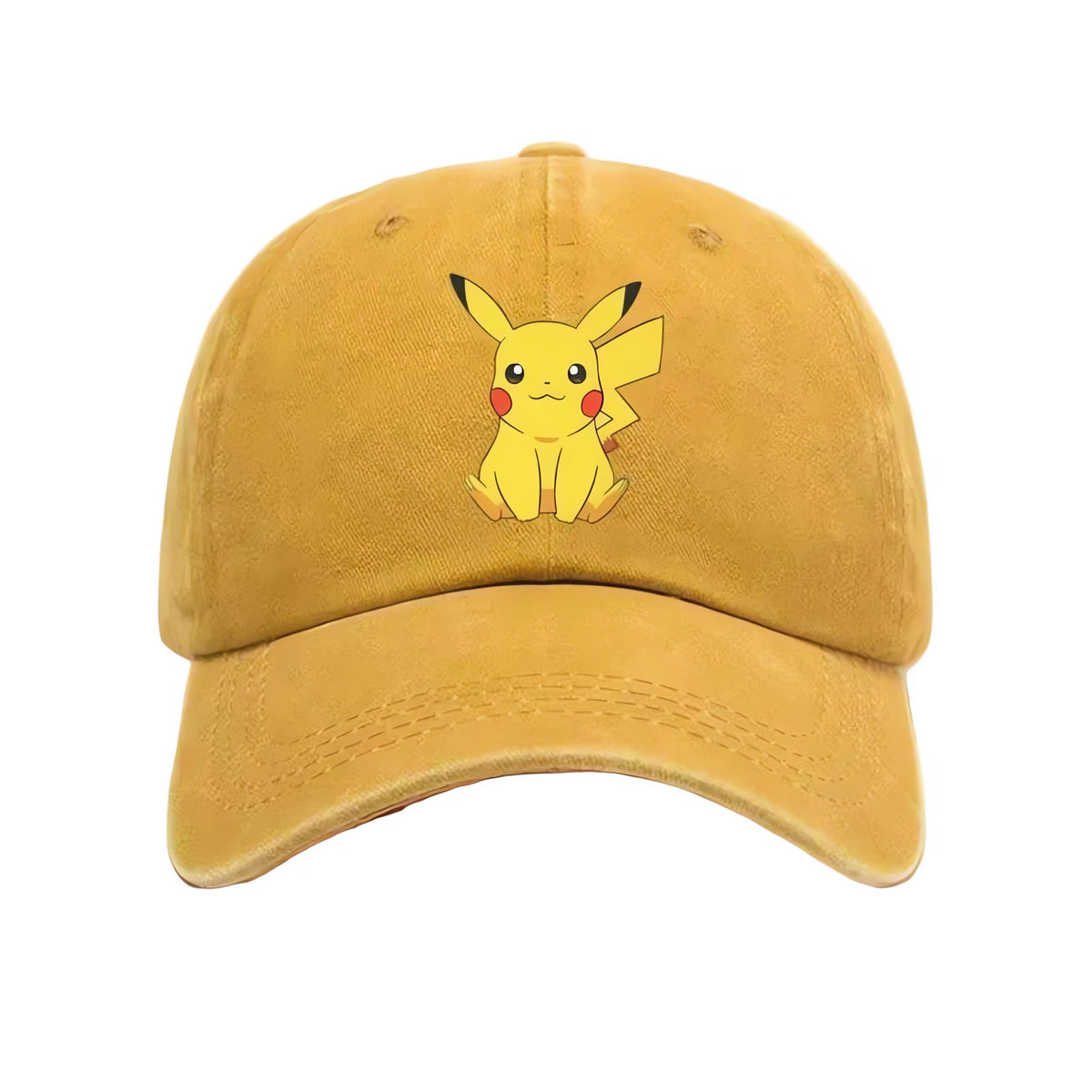 Pikachu kids' denim-look cap – Yellow