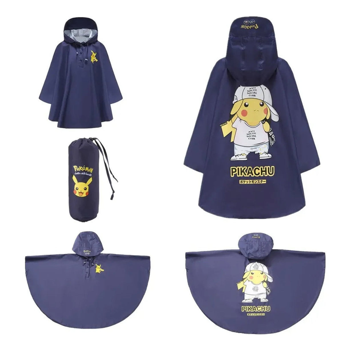 Pikachu rain poncho jacket for kids – photo 14