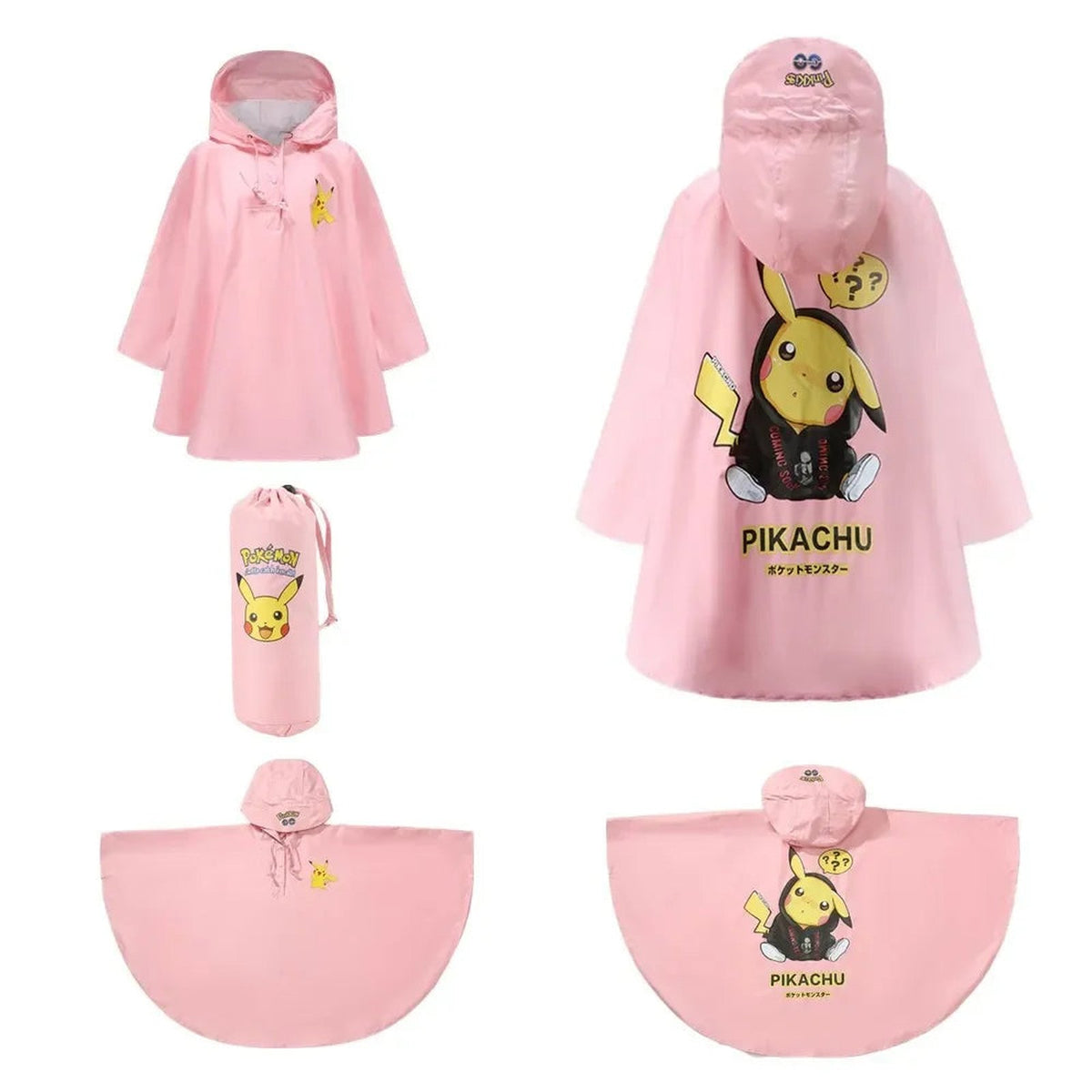 Pikachu rain poncho jacket for kids – photo 16