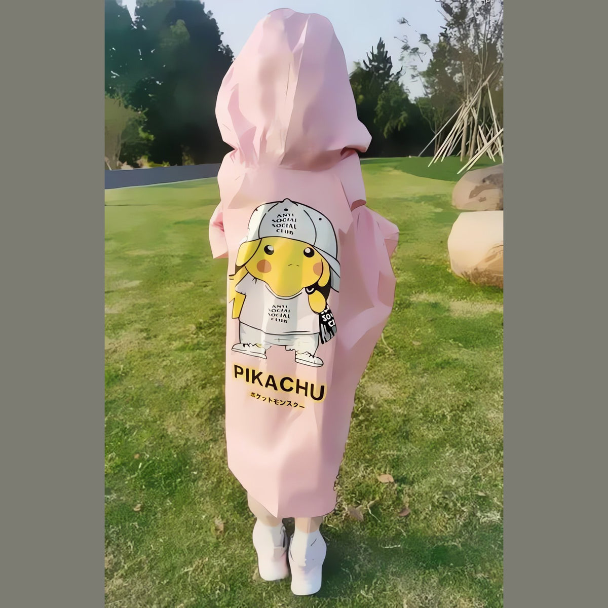 Pikachu rain poncho jacket for kids – photo 17