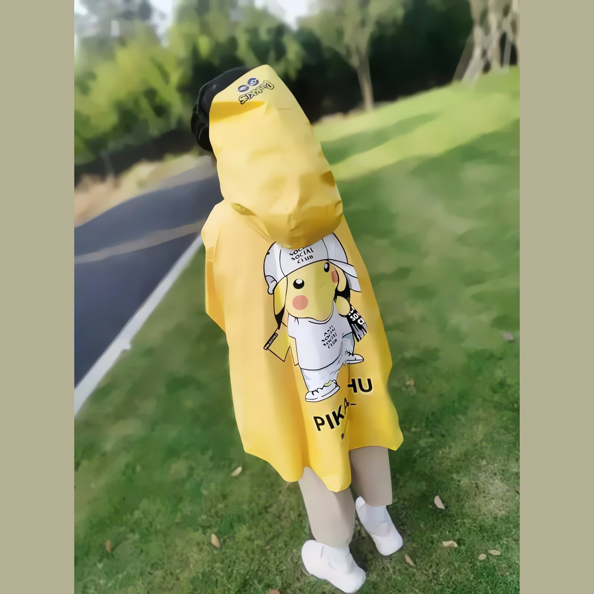 Pikachu rain poncho jacket for kids – photo 18