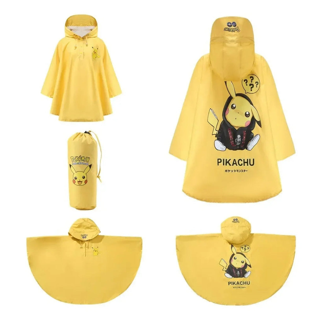 Pikachu rain poncho jacket for kids – Pikachu 1