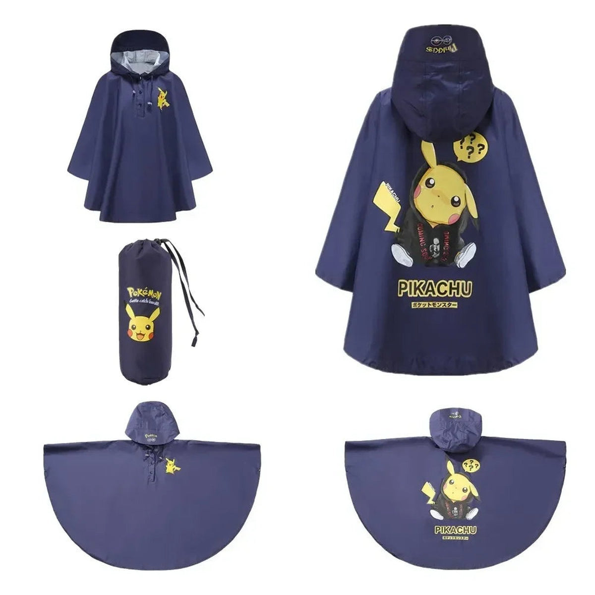 Pikachu rain poncho jacket for kids – Pikachu 5