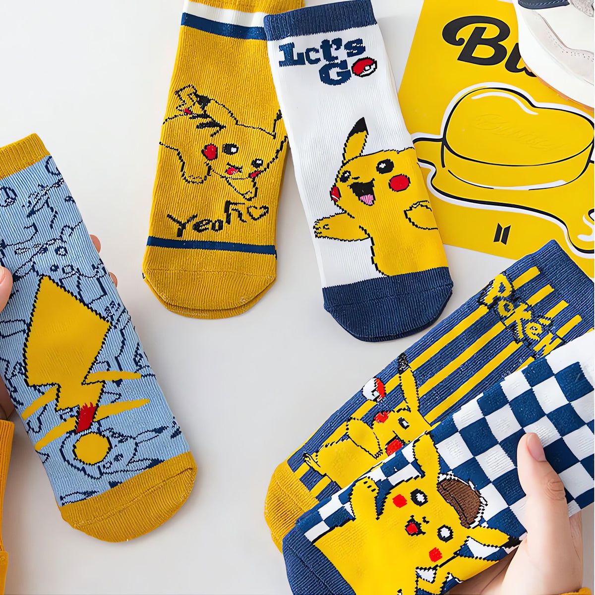 Pack of five pairs of Pikachu kids' socks – photo 5