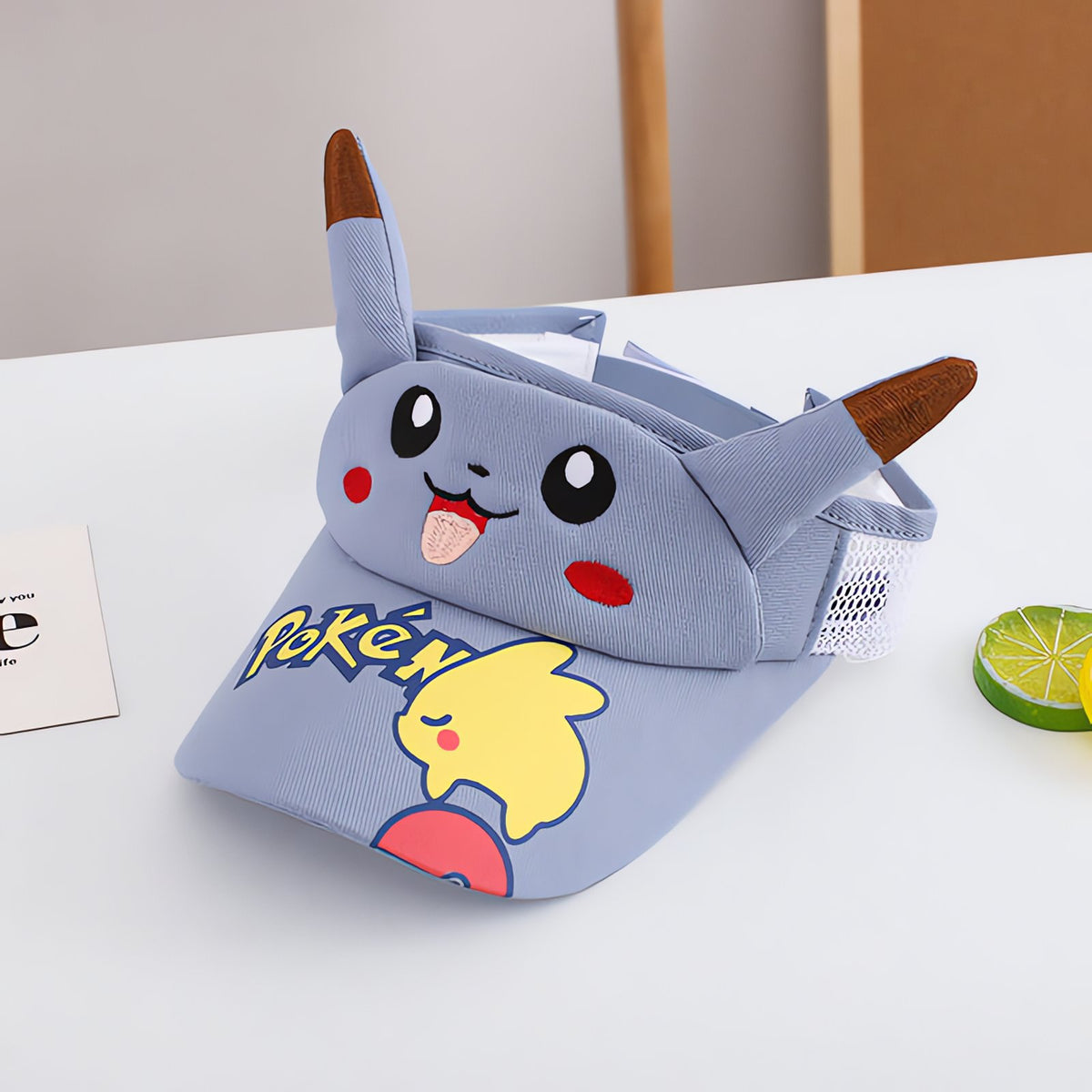 Pikachu kids' sun visor cap with 3D ears – Pokémon 2