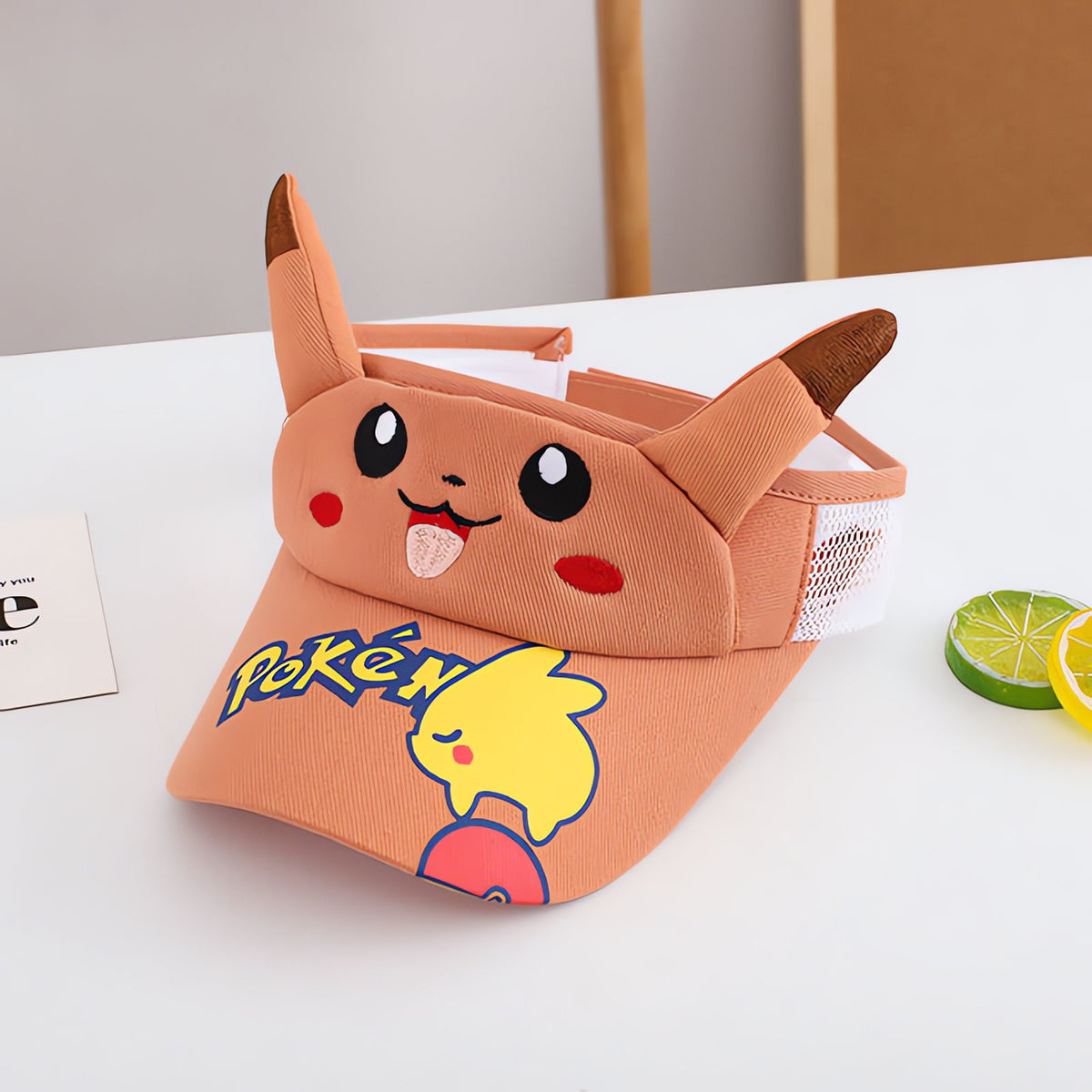 Pikachu kids' sun visor cap with 3D ears – Pokémon 4