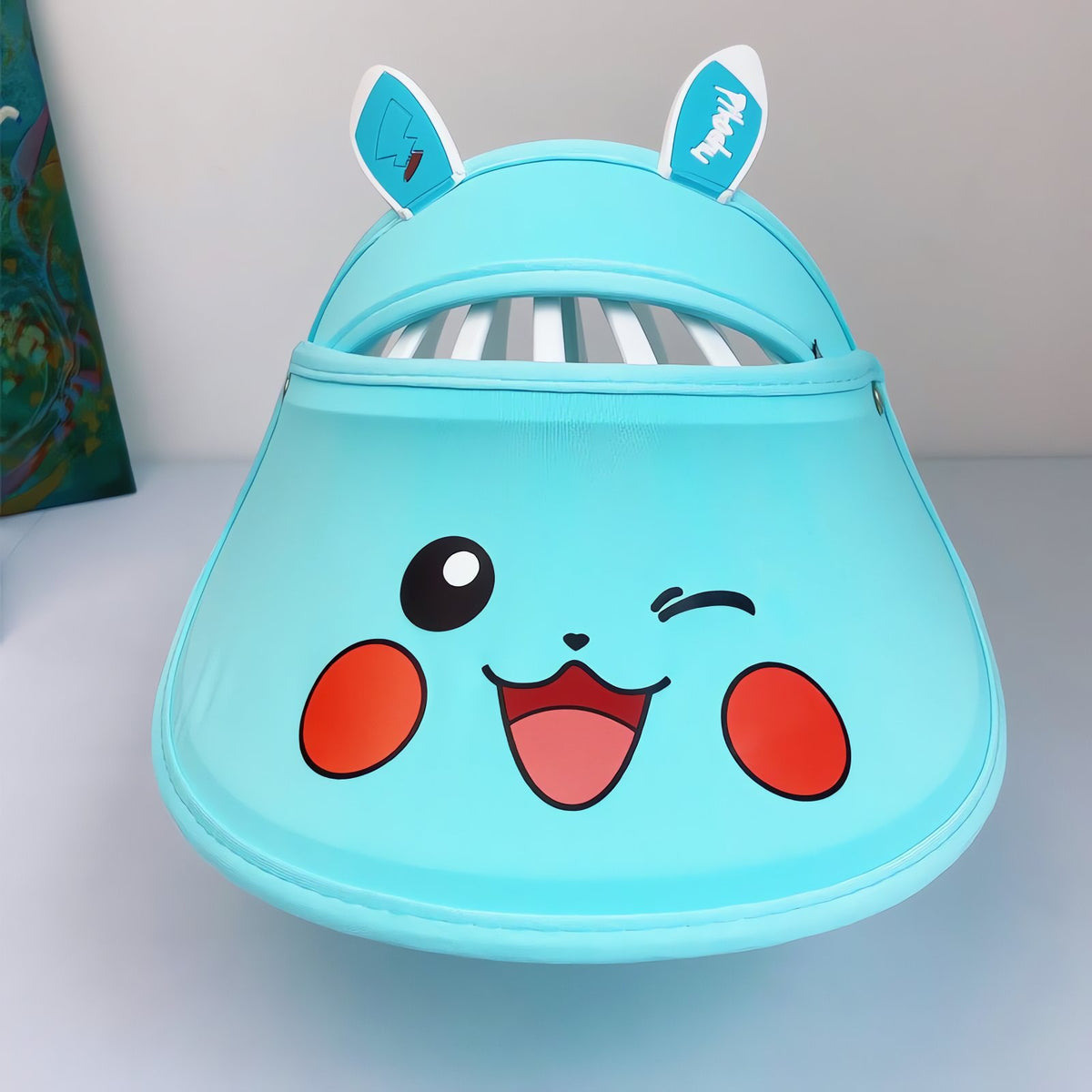 Pikachu visor cap for kids with 3D ears – photo 13