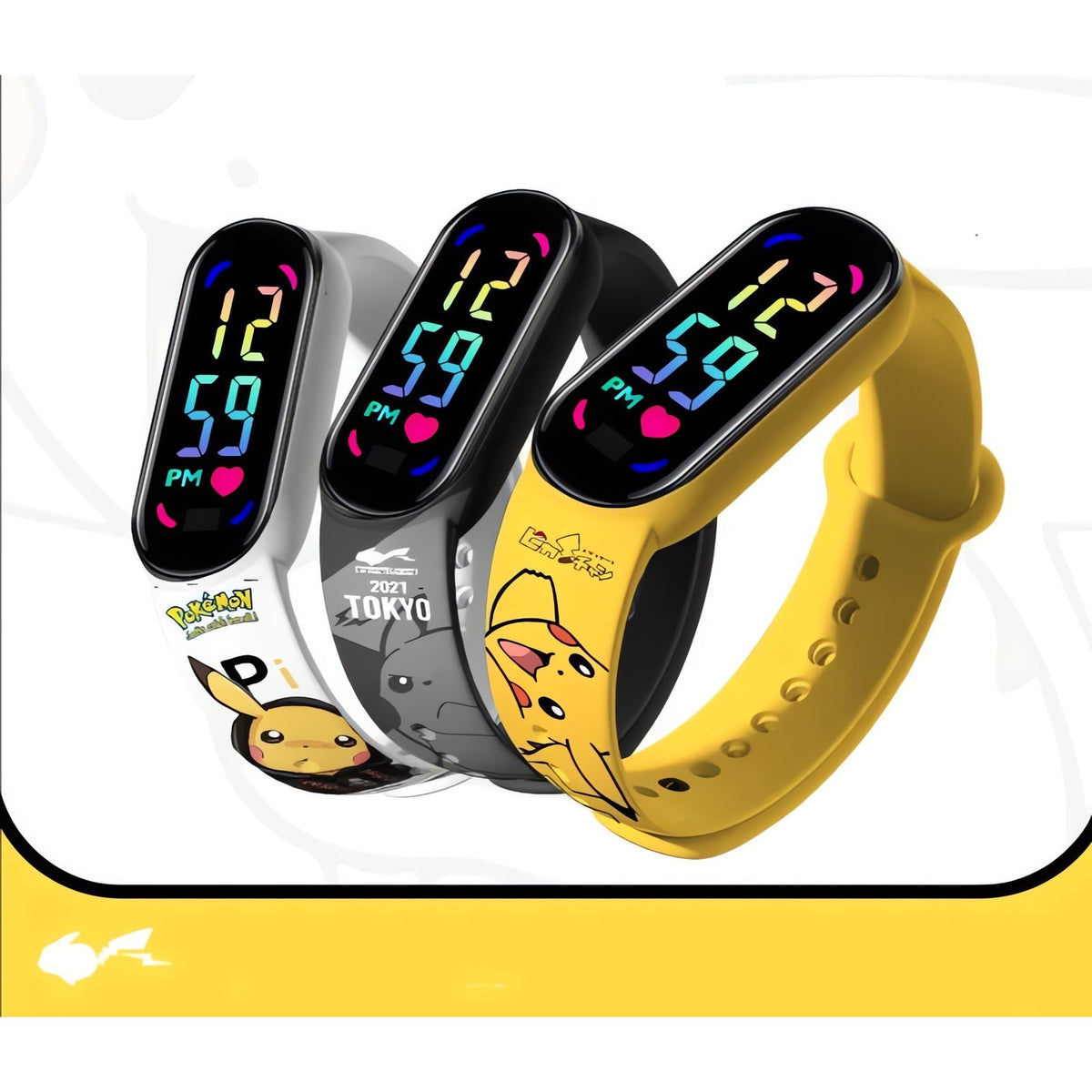 Pikachu kids' wristwatch with colour display