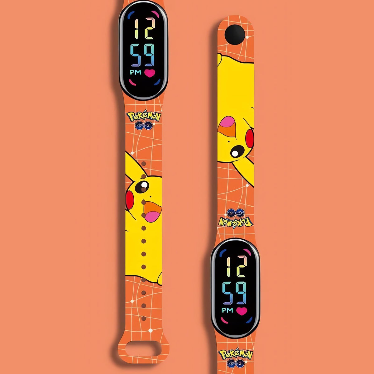 Pikachu kids' wristwatch with colour display – 24